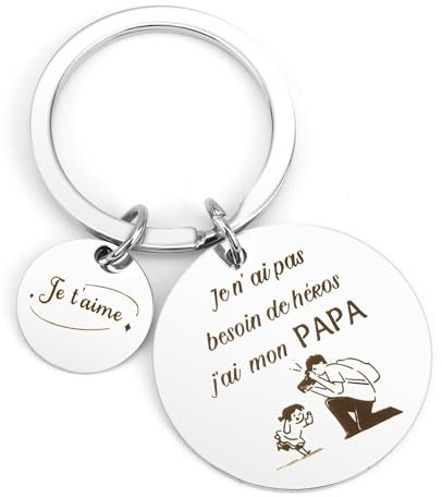Cadeau Fête Des Pères Porte-Clés Cadeau Papa Cadeau De Noel Pour Papa Porte Clés De Papa Cadeau Pour Papa Cadeau Anniversaire Papa Cadeaux Homme Petit Papa Noel Cadeau Noel Papa