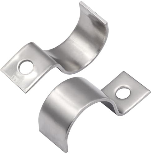 ZOCONE 30 Stück Befestigungsschelle 8mm, Einzelloch Rohrklemme 1,5 mm Dicke, rohrschellen edelstahl, für Kabelschellen Rohre, Wasserleitungen