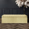 AZ Interiors Royal Furniture Naples Lined Upholstered Ottoman Storage Box, Rectangle Coffee Table with Storage (Cream Naples, 4ft (120x40x40) CM)