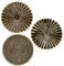 3er-Set Boho Gold Wandskulpturen Runde Wanddekoration Metall Wandschmuck Dekorationen 3D Metallbilder Modernes Kunstwerk für Haus Wohnzimmer Esszimmer Schlafzimmer Küche Korridor(30cm*30cm), Typ-7
