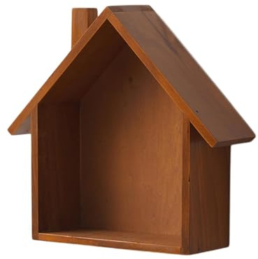 Holzbox Hausform | Regalbox Hausform | Wandregale In Hausform | Setzkasten Haus | Wanddekoration Kinderzimmerregal Zur Stilvollen Aufbewahrung Präsentation Von Spielzeug Dekorationsgegenständen