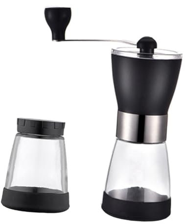 ABOOFAN Manueller Kaffee Handkurbelmühle Manuelle Kaffeebohnen Zuhause Verschleißfest Umweltfreundlich Kompakt Design Leichte Reinigung Geräuschlos Kaffee Mahlwerk