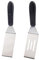 2pcs Metal Spatula for Kitchen, 2 Types Small Pie Serving Shovel Tool with Heat Resistant Handle Mini Stainless Steel Flipping Spatula Turning Scraper Spatula for Cooking Cookie Desserts Eggs BBQ