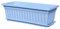 Jardinière rectangulaire aspect bois pour fenêtre - Pot de fleurs pour balcon avec plateau - Diamètre : 30 cm - Hauteur : 30 cm - Bleu - Taille unique