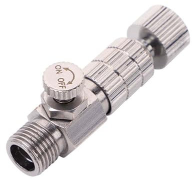 Kit Adattatore per Aerografo con Sgancio Rapido, 1/8 Pollici Connettori Femmina e Adattatori Maschi Accessori per Aerografo di Valvola di Controllo, Set adattatore per aerografo per Artisti,aerografo