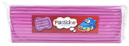 Plasticine 400g, Fluro Lila, Modelliermasse für Animatoren und Modellbauer, leicht zu formen, ideal für Skulpturen, Modelle und Stop-Motion