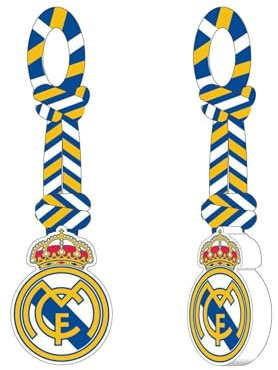 Offizielles, robustes Hundespielzeug aus Seil von Real Madrid / Interaktives Sportzubehör, ideal für Zerr-, Kau- und Bewegungsspiele im Fußballstil