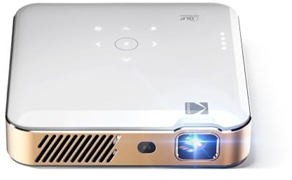Kodak Luma 500 Mini proiettore | 1080p Full HD Proiettore portatile per esterni con Wi-Fi, Bluetooth, HDMI e USB | Google TV 11.0 OS, certificato Netflix, Chromecast integrato, 150 lumen, display da