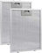 Lot de 2 filtres argentés pour hotte aspirante - 305 x 267 x 9 mm - Filtre à Graisse métallique de Rechange - Grille en Aluminium pour hotte aspirante de Cuisine