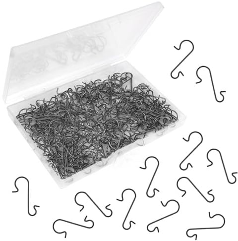 Aufhänger für Weihnachtskugeln,haken für weihnachtskugeln,200 Stück Schwarz christbaumkugel aufhänger,Vielseitig für Christbaumschmuck DIY Deko,Perfekt für Weihnachtsdekoration Bastelprojekte