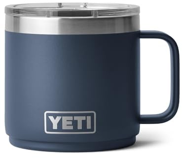 YETI Rambler 14 oz (414 ml) Stapelbare Tasse Mit Durasip Keramikbeschichtung - Navy