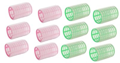 Beaupretty 12stücke Große Haar Lockenwickler Selbstklebend Haarstyling Roller Friseurwerkzeug Haarroller Lockenwickl Für Damen in Grün Und Rosa Je