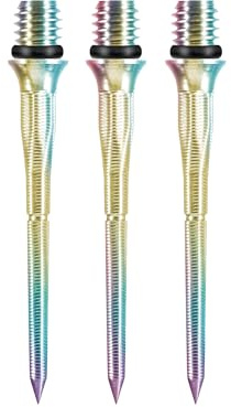 Caliburn Titan Hexagonale Konvertierungsspitzen | Schraubdesign | Weiche Spitze zu Stahlspitze | Präzisions-Dartspitzen | Mehrere Farben (Regenbogen, 32 mm)