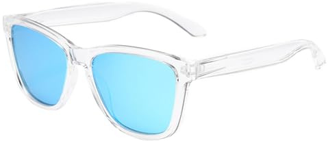 EBJDE Retro Polarized Sunglasses For Women Men Square Trendy Sun Glasses UV 400 Protection Shades