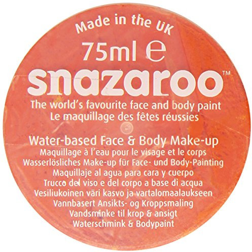 Snazaroo - Peinture Pour Visage et le Corps, Maquillage Pour Visage et Déguisement, Pour Enfants et Adults,Fard 75 ML, Couleur Orange