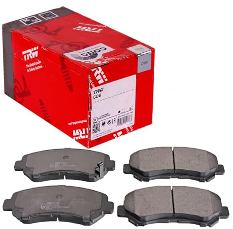 TRW GDB3521 Brake Pad Set of 4 Compatible for Suzuki Kizashi (FR) 2010 - Front Axle and Other Vehicles