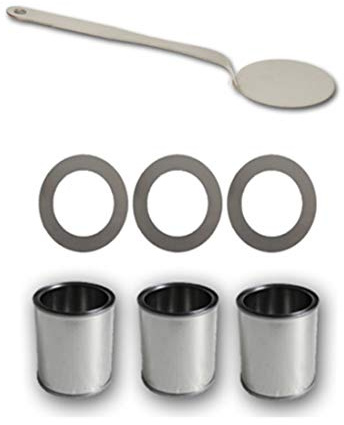 Deka Interieurbouw Zubehör-Set für Bio Ethanol/Gel Brennstoffdosen 0,25L + Deckel + Sparplatten