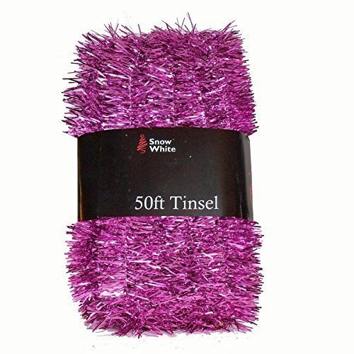 PMS 50FT X 2 BABY PINK TINSEL W/WRAP AROUND PVC COATED CAR