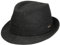 Stetson Benavides Trilby Wollhut Damen/Herren - Hut aus Wollfilz - Made in Italy - Winterhut mit Teflon-Beschichtung (wasserabweisend) - Trilbyhut Herbst/Winter - Herrenhut anthrazit 60 cm