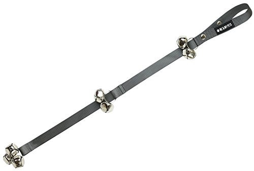 Me and My Pets Dog/Puppy Toilet Training Bells - Hangs from Door - Grey