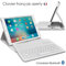 KARYLAX Seluxion - Etui de Protection Blanc avec Clavier Azerty Connexion Bluetooth pour Tablette Apple iPad Pro 10.5 Pouces