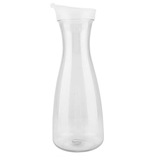 Botella de jugo - Jarras de jugo Jarras de agua Botellas de jugo transparentes de acrílico Jarro de agua Jarra de jugo helada con tapa para uso en el bar (tamaño : 1600ml)