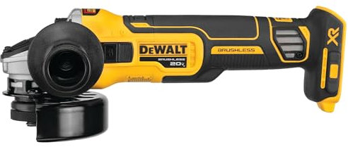 DEWALT DCG405B 20V MAX XR 4.5 in. Slide Switch Angle Grinder with Kickback Brake (Tool Only)