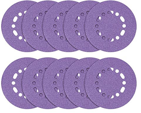 Trend Zirconium 150mm Random Orbit 60 Grit Abrasive Sanding Discs, AB/150/60Z, Pack of 10
