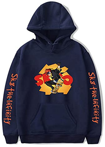 Sk8 The Infinity Skateboard Manga Hoodie Reki Kyan Print Hoody Herren/Damen Casual Hoodie Mit Taschen Cosplay Kostüm