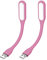 2ud | Mini lámpara USB LED portátil | Rosa