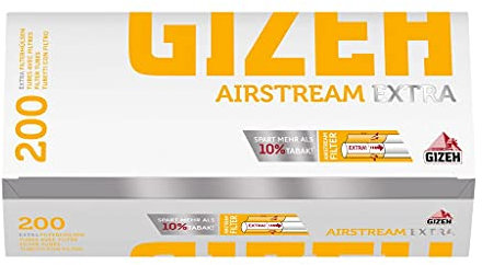 *SPAR-SET!* 10 Boxen GIZEH Airstream Extra Filterhülsen + 1 GIZEH Vario Stopfer