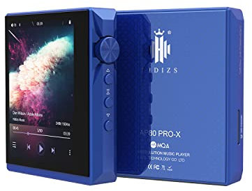 Hidizs AP80 PRO-X Tragbarer symmetrischer verlustfreier MQA-Bluetooth-Musikplayer mit Zwei ESS9219C-DAC-Chips und unterstützt MQA 8X/LDAC/apt-X/AAC/USB DAC/DSD256/HiBy Link Hi-Res Audio Wireless DAP