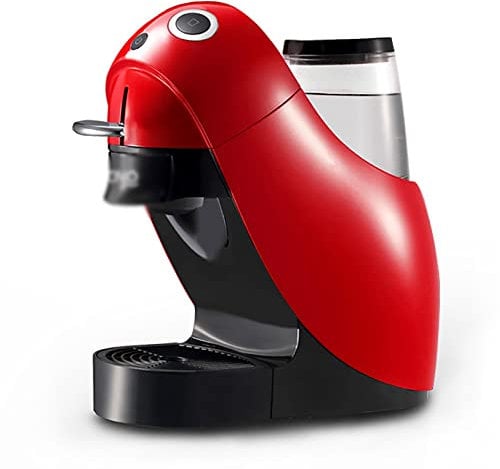 ChengBeautiful Capsule Coffee Machine Home Hotel Office Automatic Capsule Coffee Machine Italian Automatic Coffee Machine (Color : Red, Size : 16.7x30.2x30.8cm)