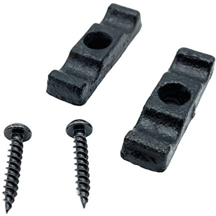 Large Black Turn Buttons & Screws Latch Thumb Catches Black 50mm for Shed Doors Garden Animal Pens Rabbit Hutch Pack of 2.