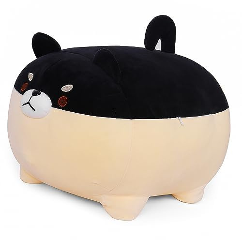 FLORVIV 49,8 cm Fat Dog Plüschkissen Shiba Inu, niedliche Corgi Stofftiere Plüschtiere Spielzeug Puppe Festival