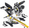 Fartools SBM 255 Scie à onglet radiale 2000W, lame Ø254mm multi-matériaux 60 dents, inclinaison de la tête gauche, visée laser, plateau indexable à l'avant, 2 vitesses de rotation