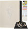 Lanpn Fotobuch zum Selbstgestalten 80 Schwarze Seiten, Leinen DIY Scrapbook Album mit 10 Metall Stifte als Geschenk zum Hochzeitstag, Weihnachte, Geburtstag Freunde und Familie (Beige, 22,5x29,5cm)