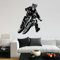 WEIMEIJIE decalcomania da parete motocross, motociclista, casco sport estremo, vetrofania vinilica, decorazione camera da letto garage, 57x73 cm