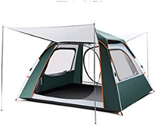 KANBUN Ultraleichtes Outdoor-Netzzelt für 3–4 Personen, automatisches Strandzelt, Camping, regensicher, wasserdicht, Belüftungszelt