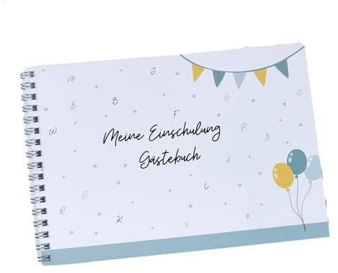 Gästebuch zur Einschulung 2025 | Meine Einschulung | Erinnerungsbuch für den ersten Schultag | Fotoalbum Schulbeginn | Schulanfang Buch