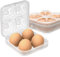 RoseFlower Eierbox 4 Eier, Eier Transportbox, Eierbox Kunststoff Eierdose, Eierbehälter für Unterwegs, Eier Dose Eier Aufbewahrungsbox Eier Behälter Eierträger für Kühlschrank Outdoor Camping
