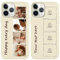 Personalisierte Handyhülle für iPhone Xr,Personalisiert Hülle mit Eigenem Foto Bedrucken Bild Text Selbst Gestaltet Schutzhülle, Beige Silikon Stoßfest Individuelle Custom Case
