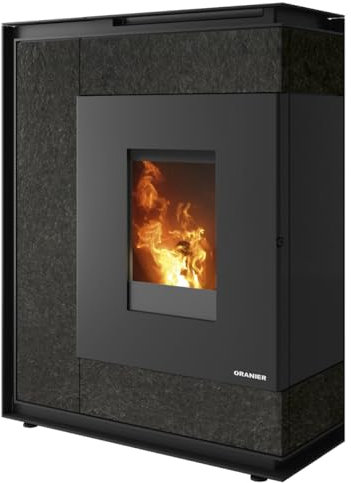 Oranier | Pelletofen | Boreas 2 | 8 kW | Schiefer | konz. Anschluss