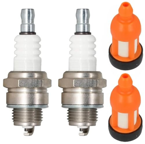 ZAMDOE L7RTC Spark Plug Fuel Filter Service Kit Compatible for Stihl 020 024 026 064 066 084 MS200 Chain Saw, Replace for NGK 6703 BPMR7A, for Champion 859/RCJ7Y 863/RCJ8Y