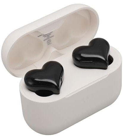 ciciglow Niedliche Kabellose Ohrhörer, wasserdichte, Herzförmige Kabellose Ohrhörer, 5.3, Schnelles Pairing mit Ladehülle für Outdoor-Sportarten Im Fitnessstudio (#1)