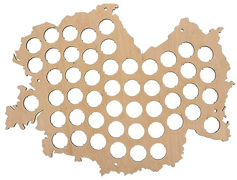 ORFOFE Diy Holzkarte Für Kronkorken-sammlung Kreative Wanddekoration Für Bierliebhaber Einzigartige Heimdekoration Für Besondere Anlässe Perfektes Für Männer Und Väter