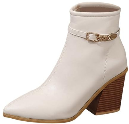 Stivali Tacco Donna Stivaletti Bimba Stivali Texani Donna Bianchi Stivaletti Donna con Tacco e Plateau Stivali da Donna Invernali Stivali Donna con Tacco Stivaletto Donna Basso Anfibi Donna