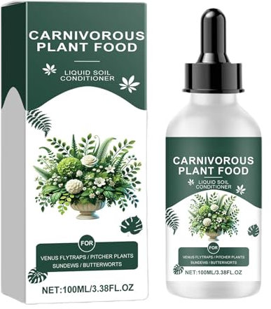 Generic Alimento para plantas carnívoras - Fertilizante para alimentos vegetales, 100 ml de fertilizante para plantas tropicales y de interior