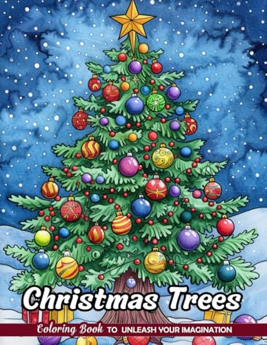 Christmas Trees Coloring Book: Evergreen Holiday Art for Christmas