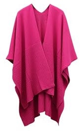 kate spade new york Women's Bow Rib Ruana, Marker Pink, One Size